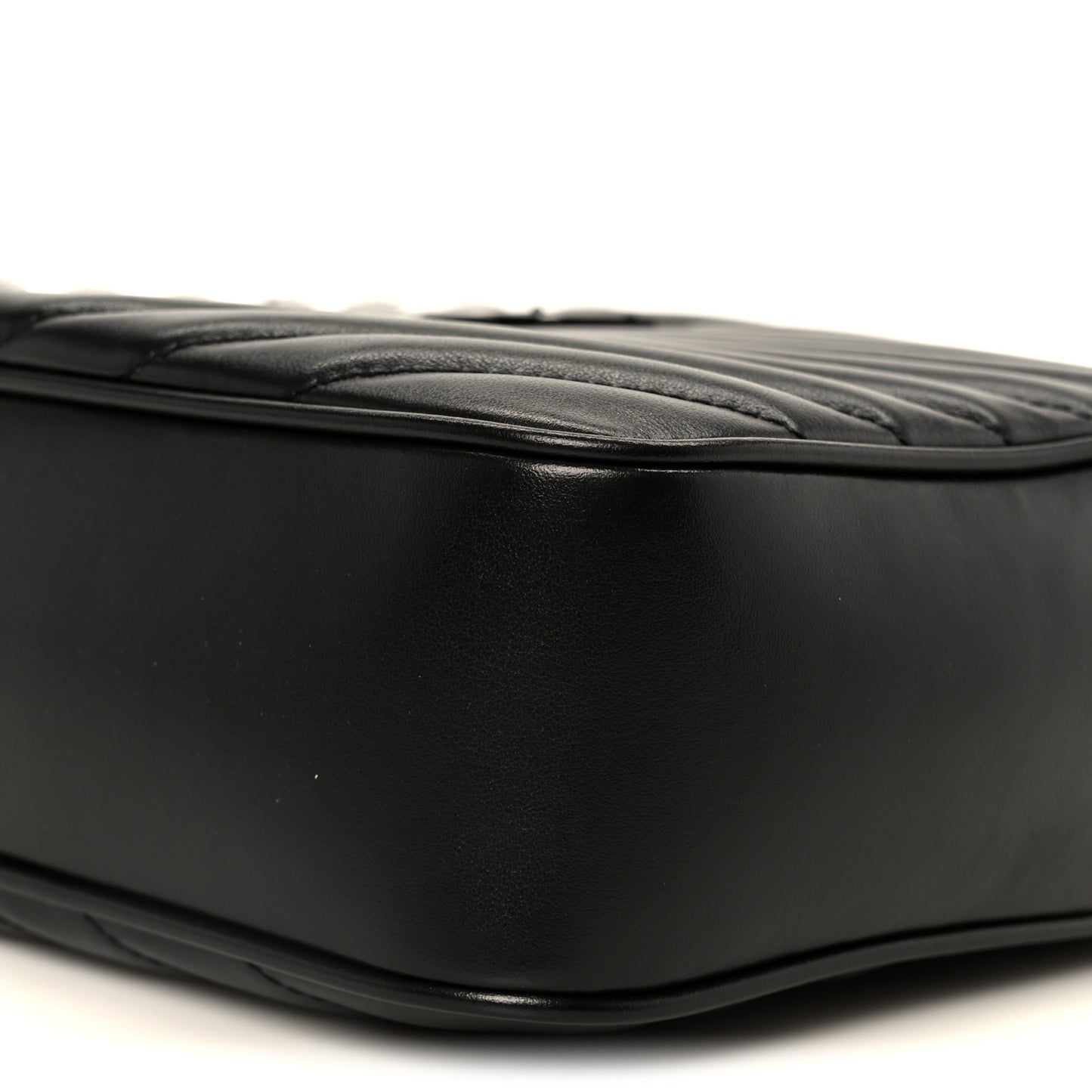 Calfskin Matelasse Monogram Monochrome Lou Camera Bag Black