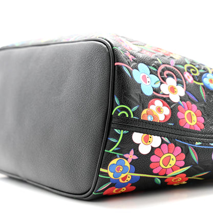 Louis Vuitton LV X TM Empreinte Flowers Neverfull MM Black 10 of 10