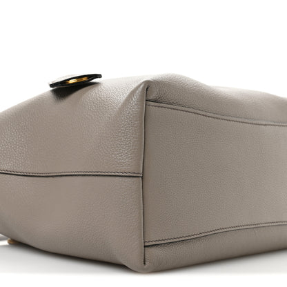 Prada Vitello Phenix Embossed Logo Tote Argilla 10 of 11