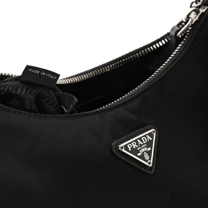 Prada Nylon Re-Edition 2005 Shoulder Bag Black 7 of 12