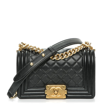 Chanel Calfskin Quilted Small Boy Flap Black 1 of 7