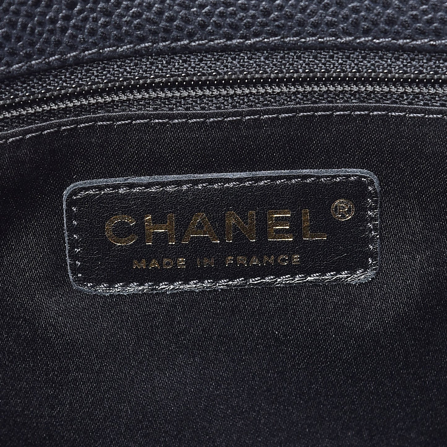 Caviar Quilted Grand Shopping Tote GST Black