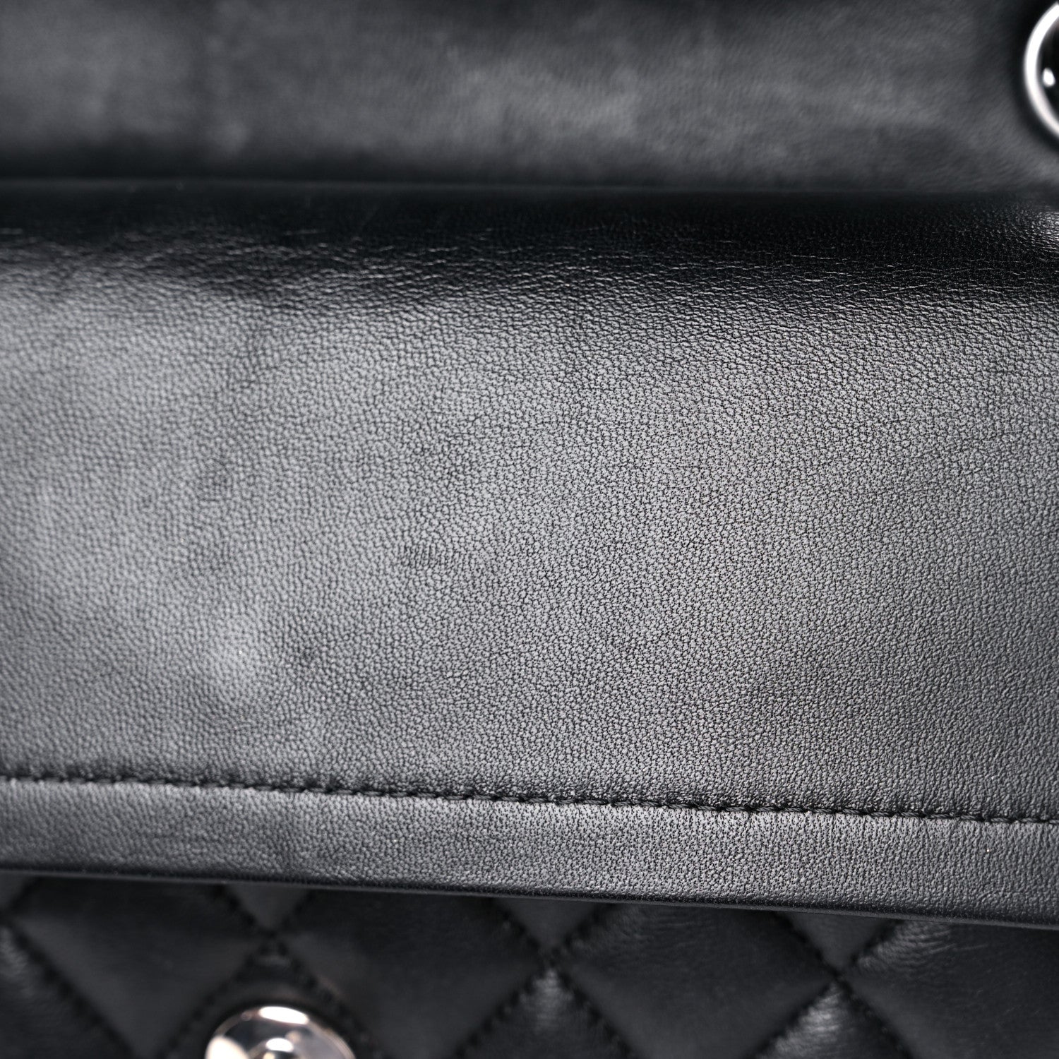 Chanel Lambskin Quilted Medium Double Flap Black 16 of 22