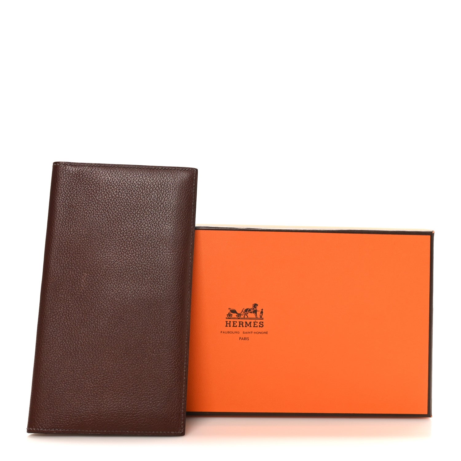 エミールガレ Hermes Evercolor Citizen Twill Long Wallet Chocolate 1873903