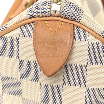 Louis Vuitton Damier Azur Speedy 30 6 of 20
