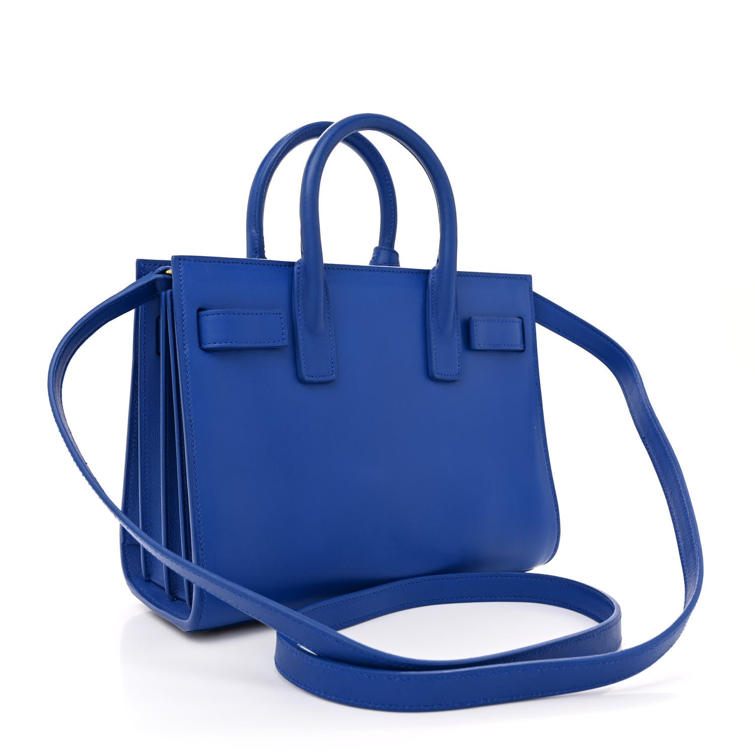 Saint Laurent Calfskin Nano Sac De Jour Royal Blue 3 of 11