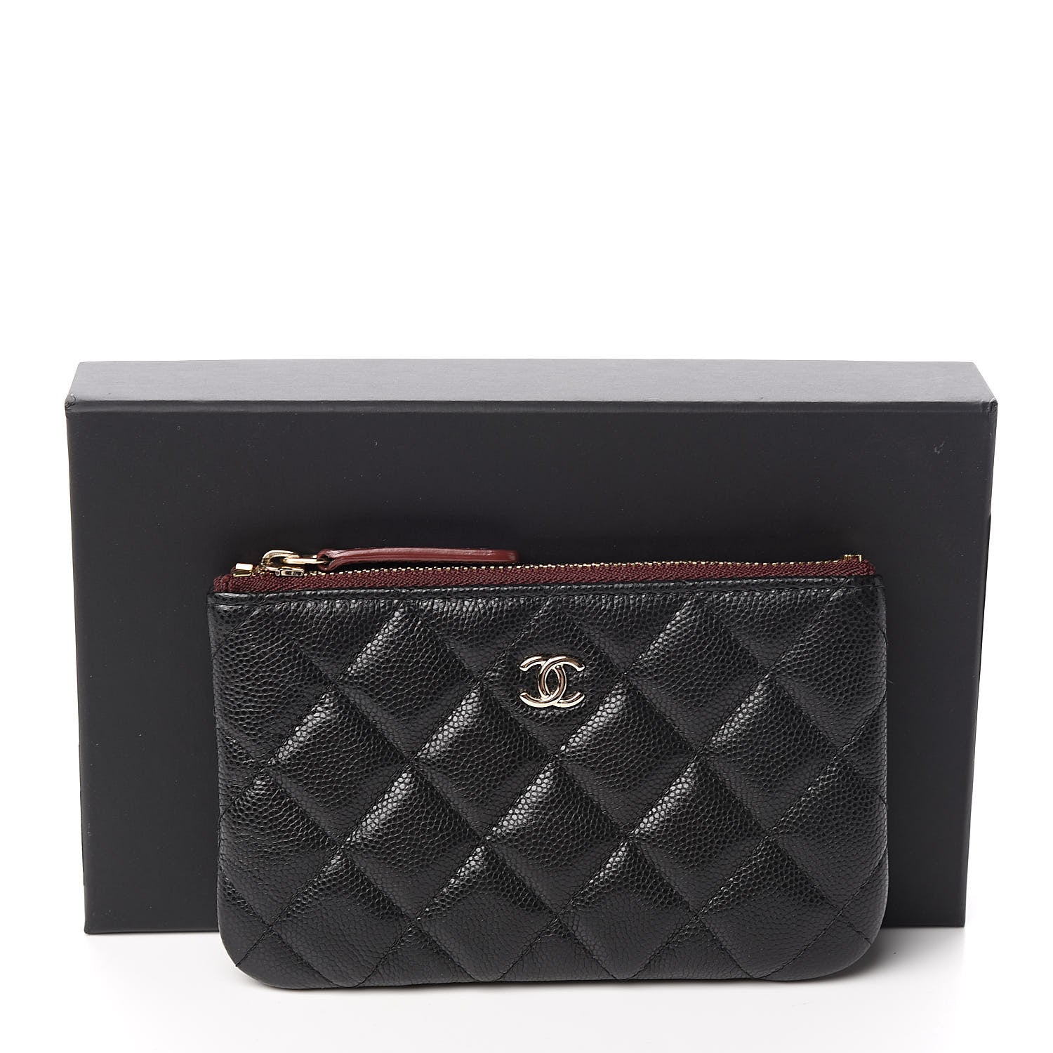 Chanel Caviar Quilted Small Cosmetic Case Black 8 of 8