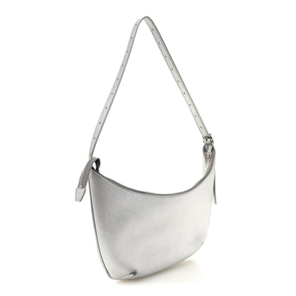 Balenciaga Metallic Calfskin Mary Kate Shoulder Bag Silver 3 of 13