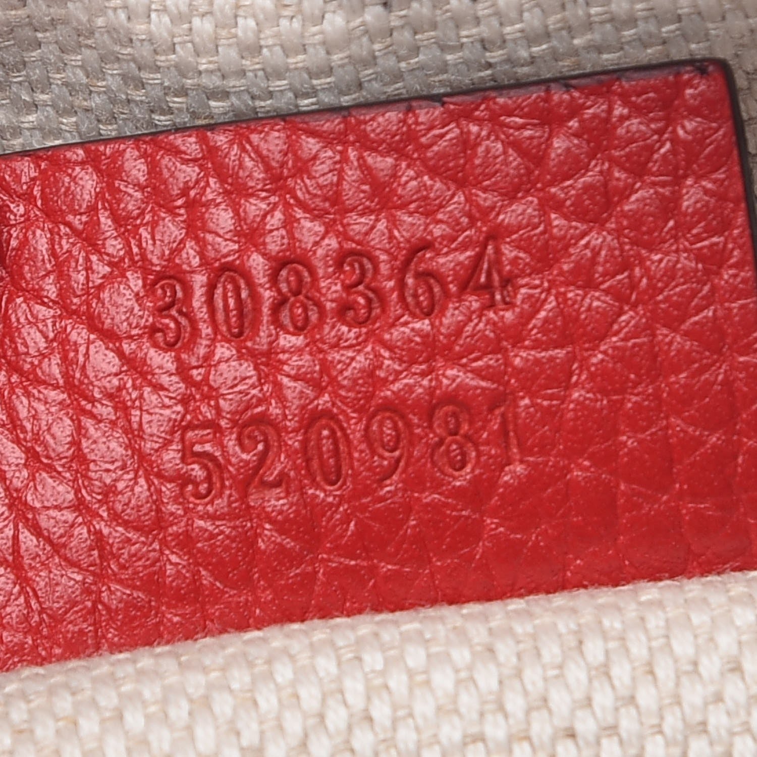 Gucci Pebbled Calfskin Small Soho Disco Bag Vibrant Red 7 of 8