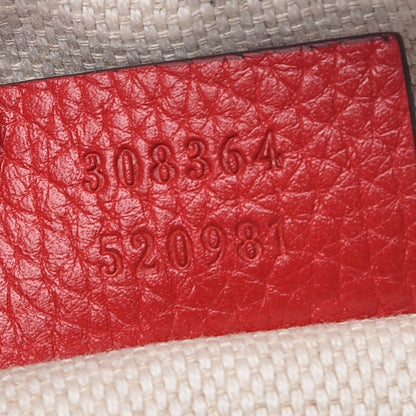 Gucci Pebbled Calfskin Small Soho Disco Bag Vibrant Red 7 of 8