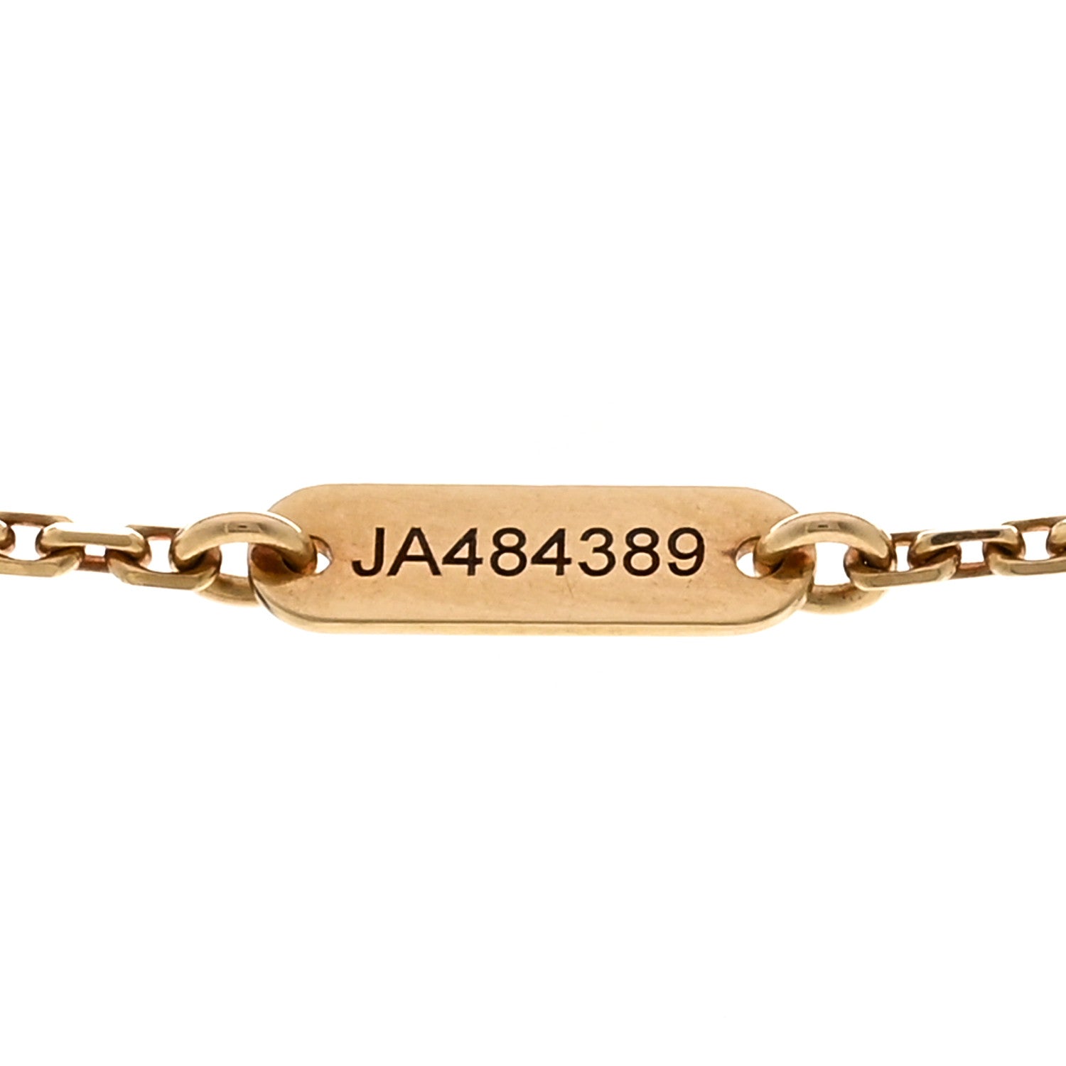 Van Cleef & Arpels 18K Yellow Gold Mother of Pearl Vintage Alhambra Pendant Necklace 5 of 5