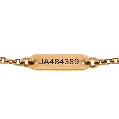 Van Cleef & Arpels 18K Yellow Gold Mother of Pearl Vintage Alhambra Pendant Necklace 5 of 5
