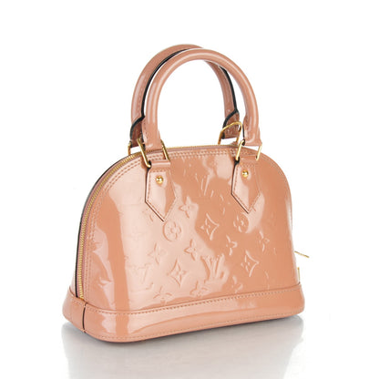 Louis Vuitton Vernis Alma BB Rose Velours 3 of 6