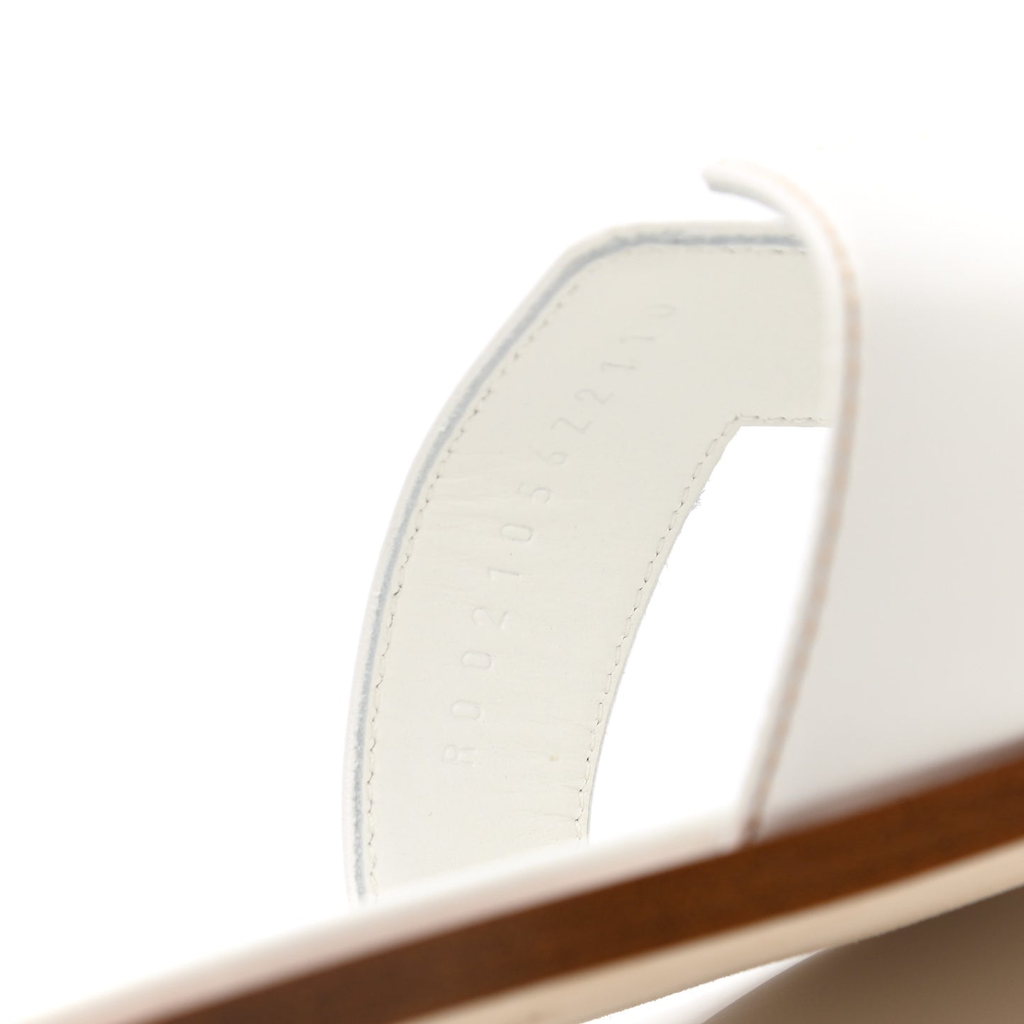 Box Calfskin Oran Sandals 39.5 White