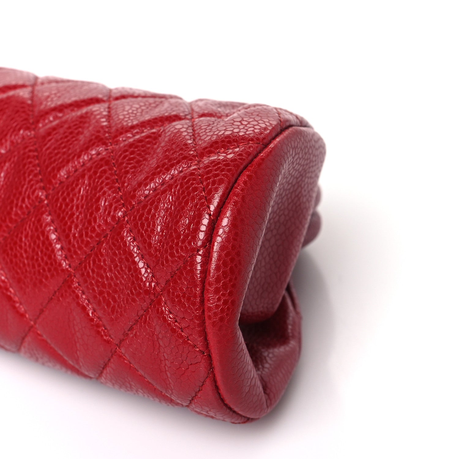 Chanel Caviar Quilted Timeless Clutch Red 9 of 9