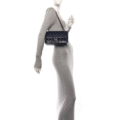 Chanel Glazed Calfskin Quilted 2.55 Reissue 225 Flap Dark Navy Blue 2 of 11
