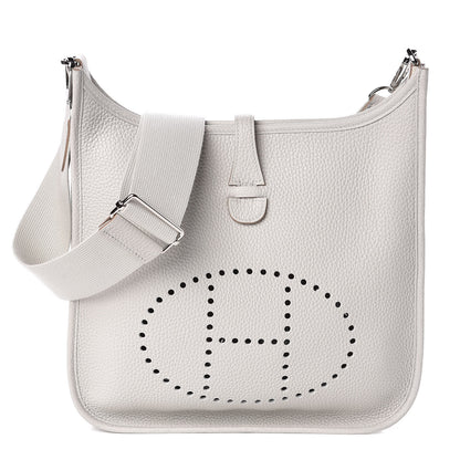 Hermes Taurillon Clemence Evelyne III PM Gris Perle 1 of 10