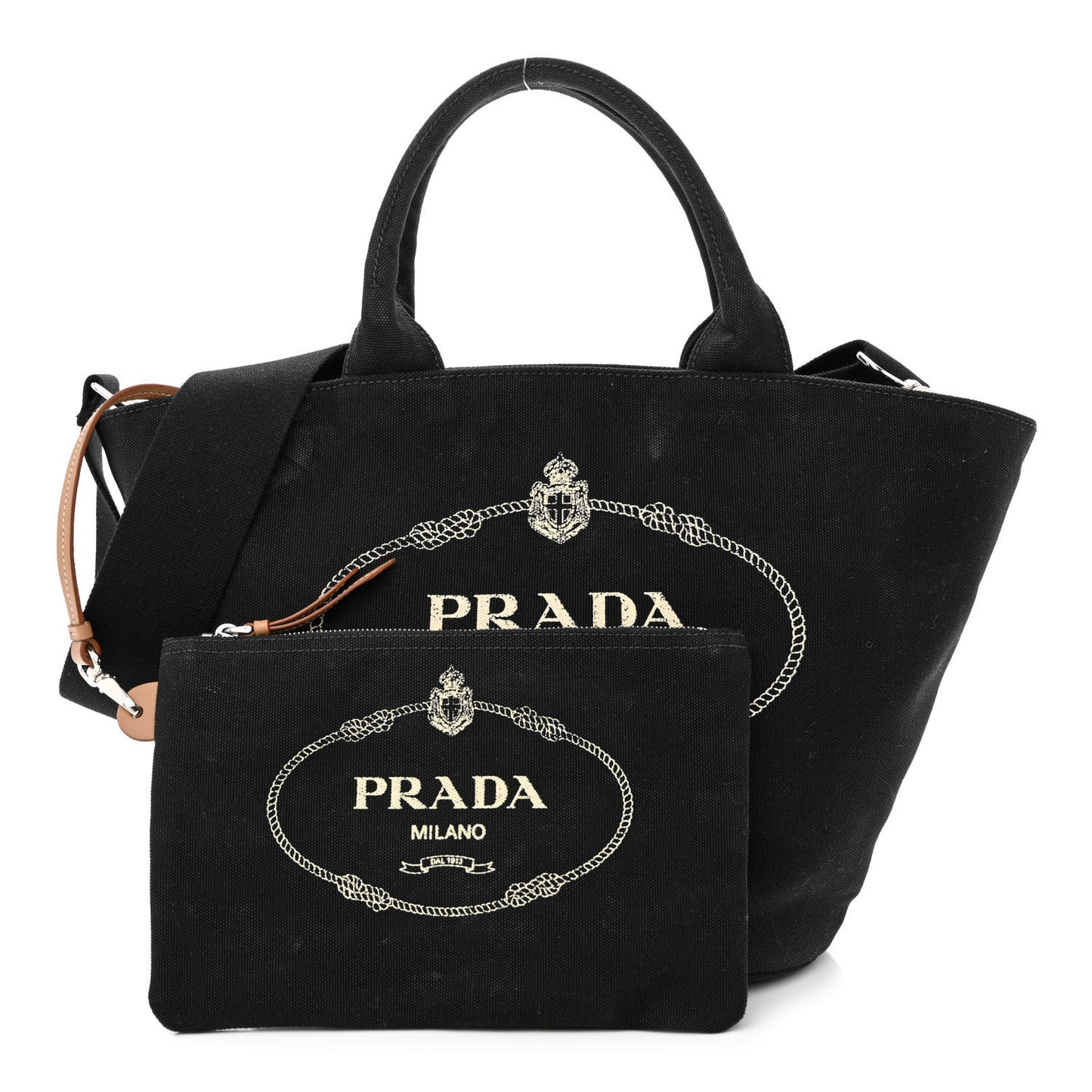 Canapa Small Logo Shopping Tote Black