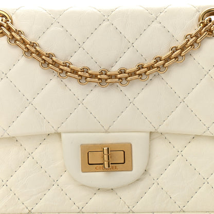 Chanel Aged Calfskin Quilted 2.55 Reissue Mini Flap White 8 of 10