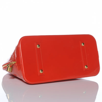 Louis Vuitton Vernis Alma GM Orange Sunset 4 of 7