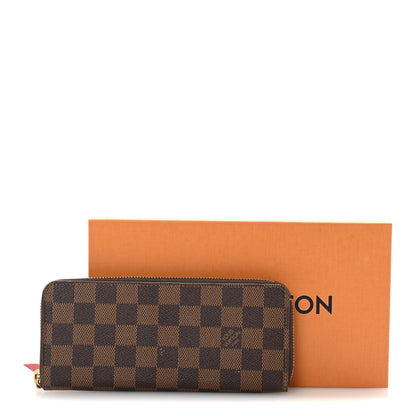 Louis Vuitton Damier Ebene Clemence Wallet Cherry 7 of 7