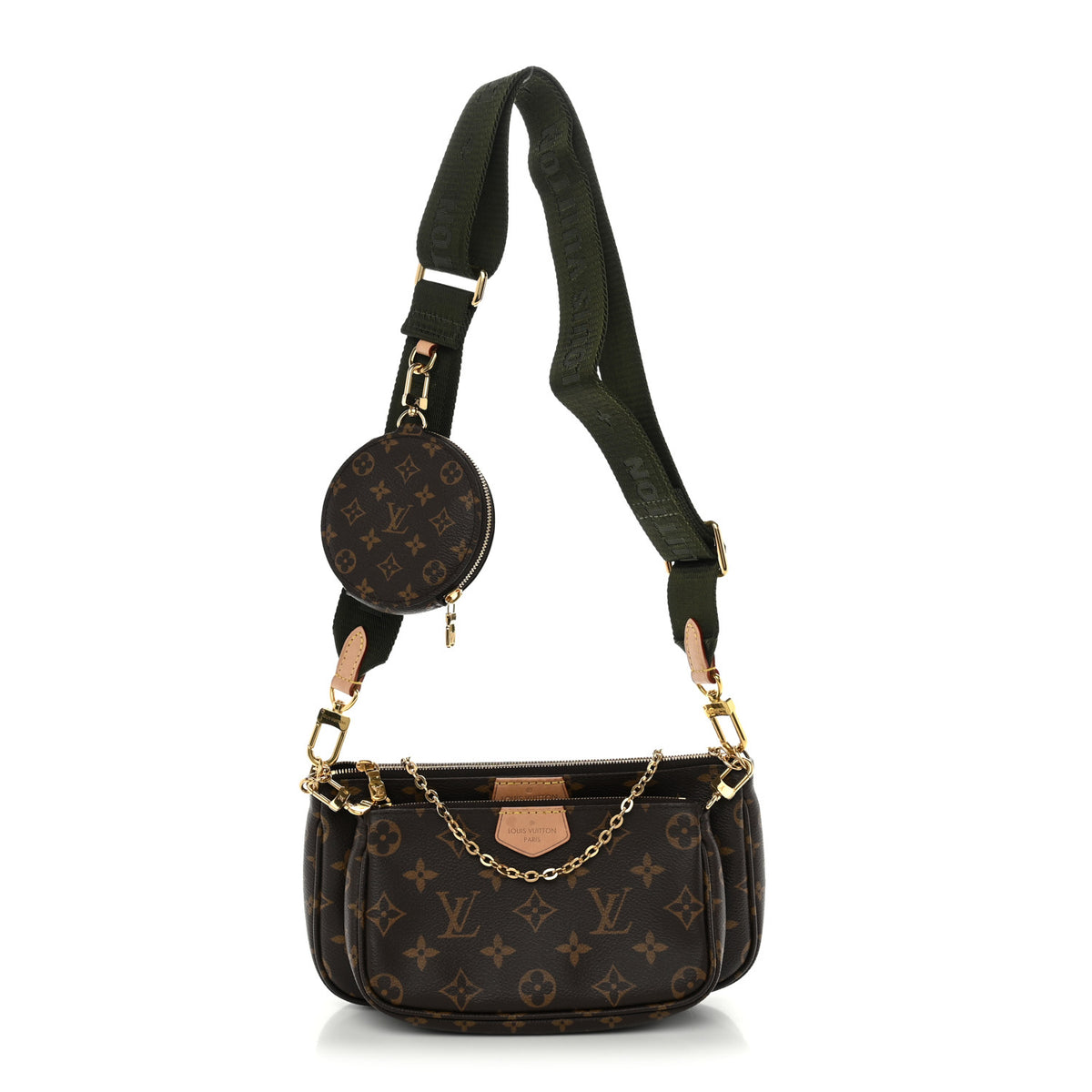 Louis Vuitton Monogram Multi Pochette Accessories Kaki 1 of 9