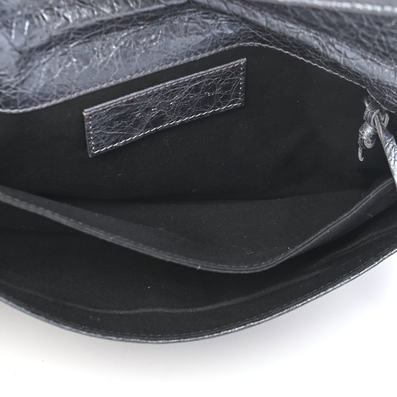 Balenciaga Agneau Classic Hardware Envelope Clutch Gris Hematite 5 of 10
