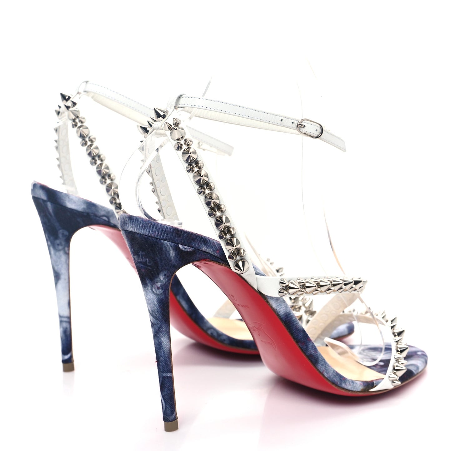 Nappa Spike Mafaldina 100 Sandals 37 Version Multi Denim