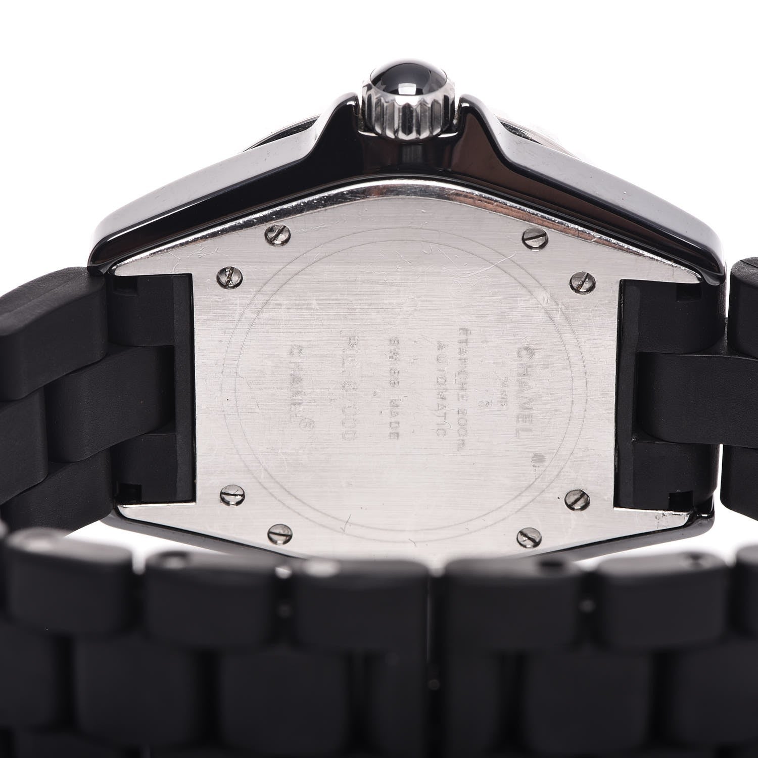 Chanel Stainless Steel Ceramic 38mm J12 Automatic Watch Black 5 of 12