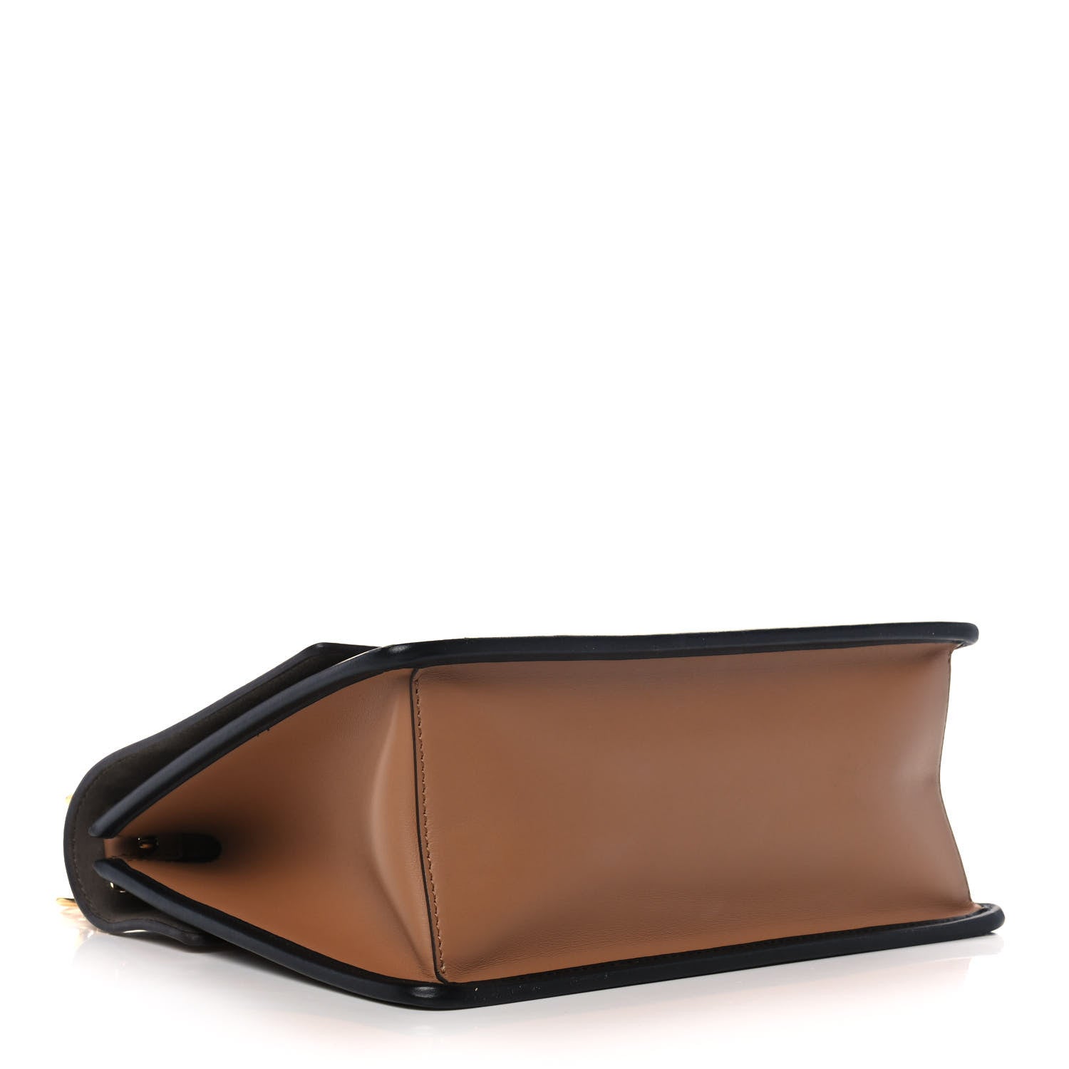 Fendi Vitello Century F is Fendi FF Embossed Kan I Shoulder Bag Orzo Tobacco 4 of 12