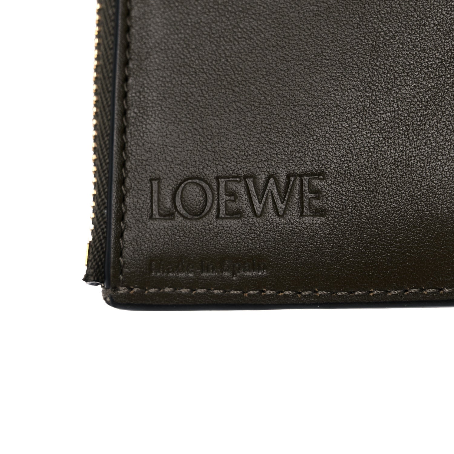 Loewe Grained Calfskin Compact Zip Wallet Dark Blush 6 of 6
