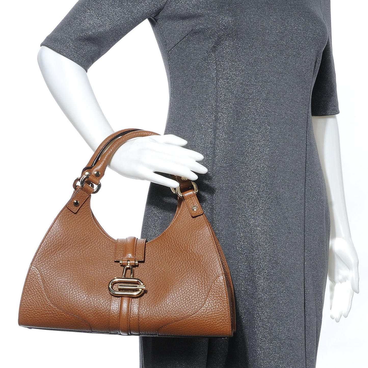 Leather Medium Bardot Brown