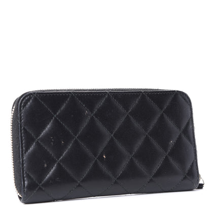 Chanel Lambskin Quilted Small Trendy CC Zip Around Wallet Black 3 of 11