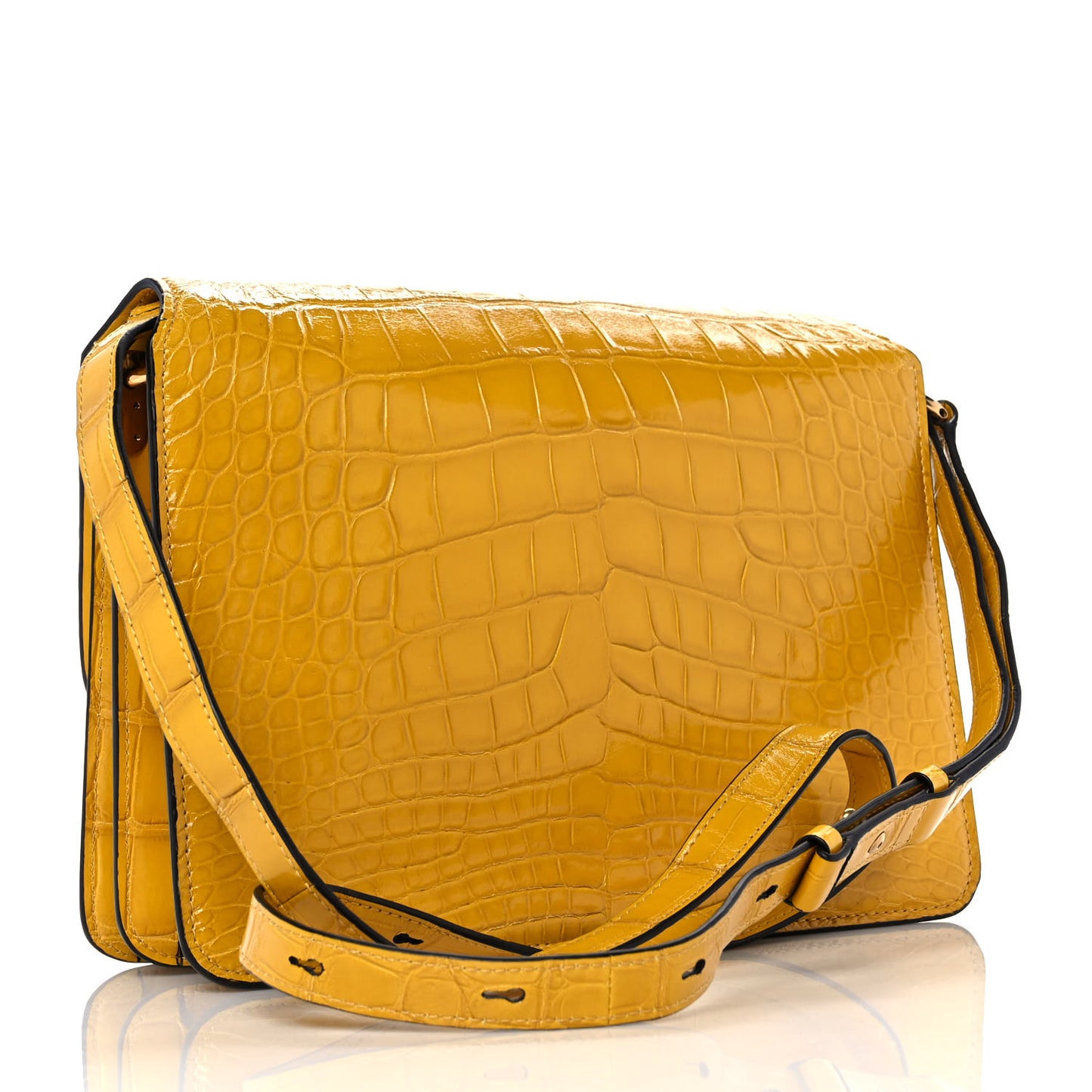 Crocodile Joanne Crossbody Yellow