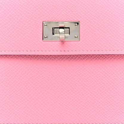Hermes Epsom Kelly Pocket Compact Wallet Rose Confetti 8 of 8