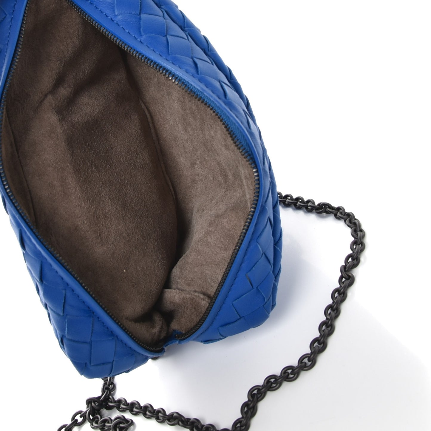 Nappa Intrecciato Small Chain Crossbody Bleuette