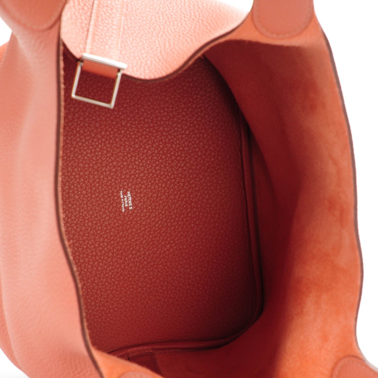 Hermes Taurillon Clemence Picotin Lock GM Rose Thè 5 of 7
