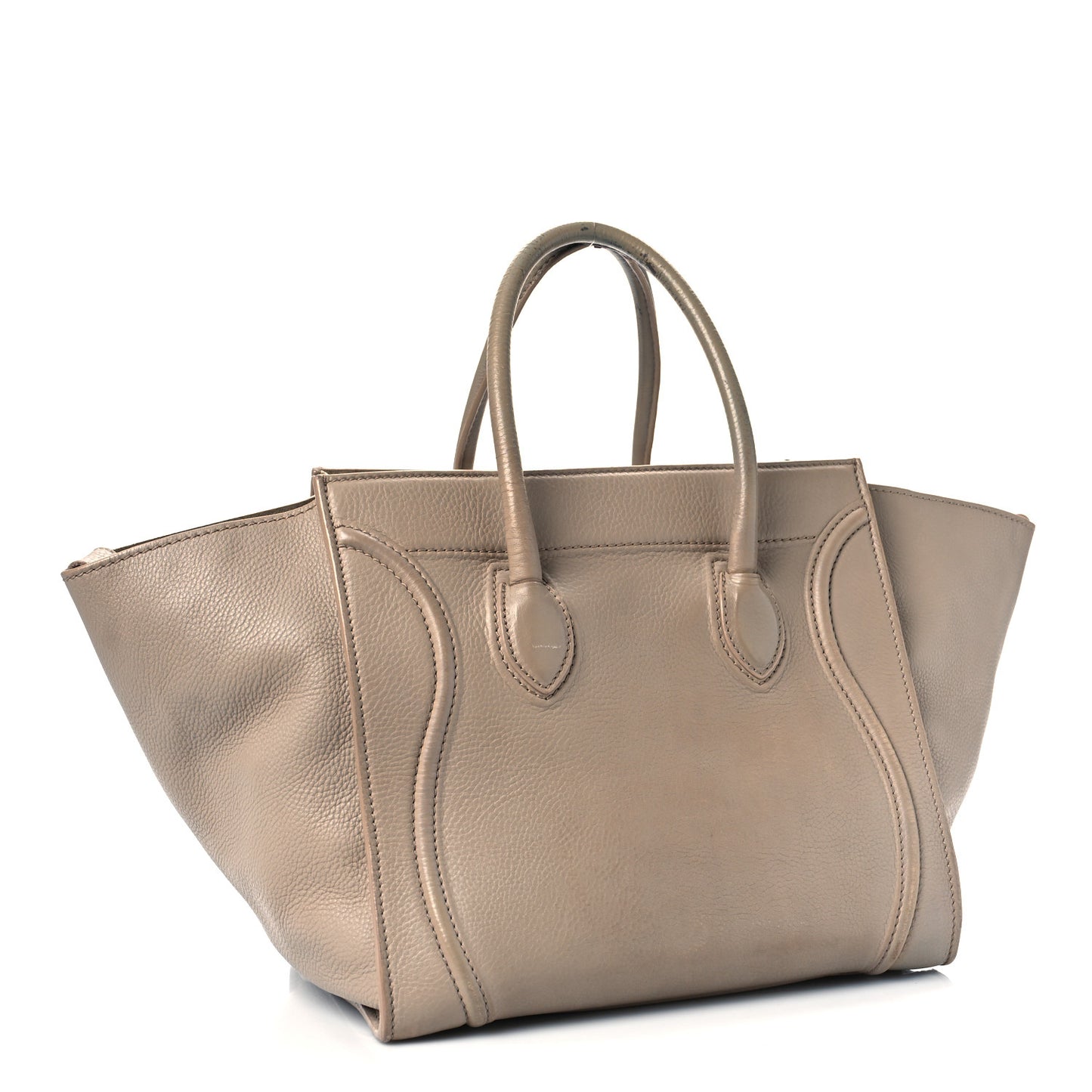 Supple Calfskin Medium Phantom Luggage Beige