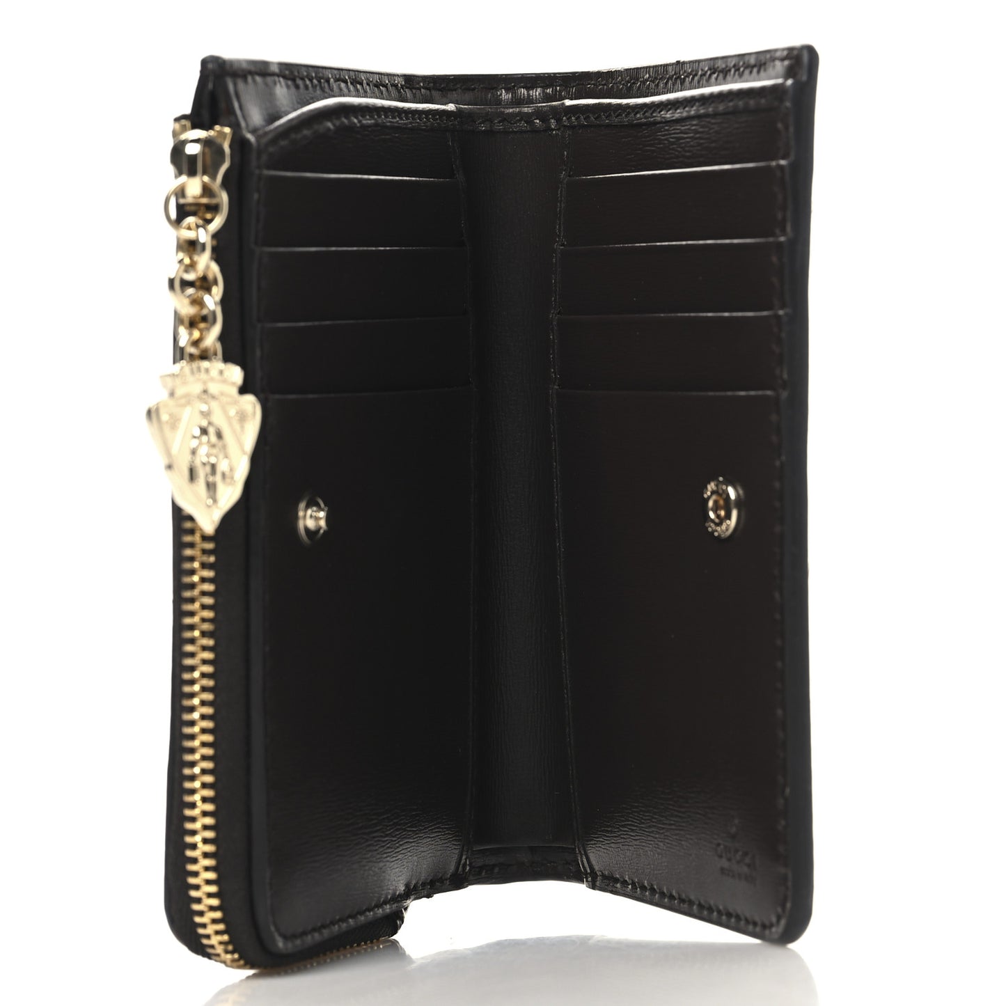 Monogram Calfskin Zip Around Wallet Beige Ebony