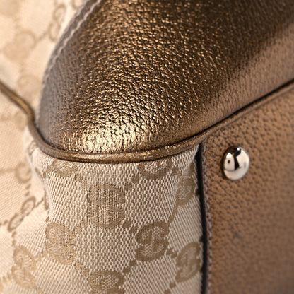 Gucci Monogram Large Princy Tote Gold 8 of 13