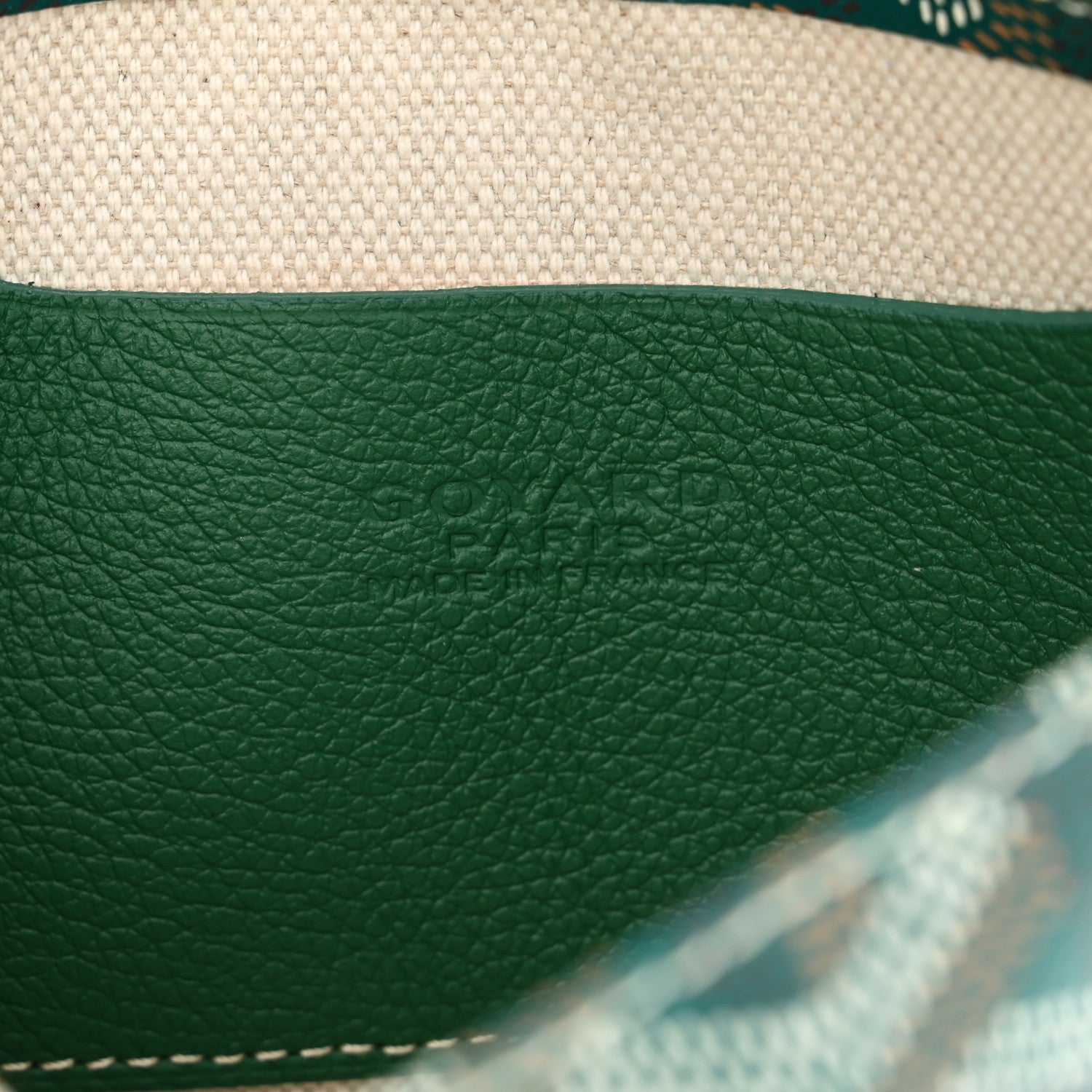Goyard Goyardine Plumet Wallet Clutch Green 8 of 10