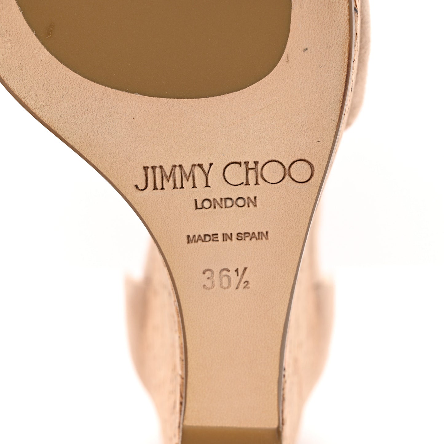 Suede Cork Wedge Sandal 36.5