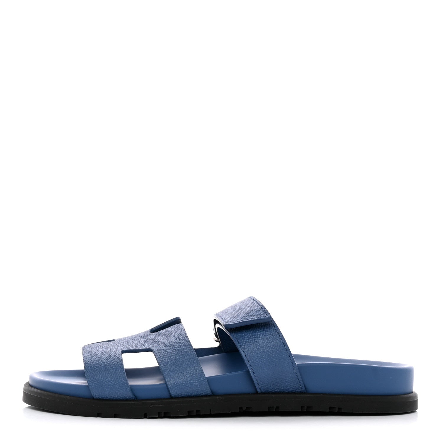 Hermes Epsom Womens Chypre Sandals 39 Bleu Bleuet 1 of 9