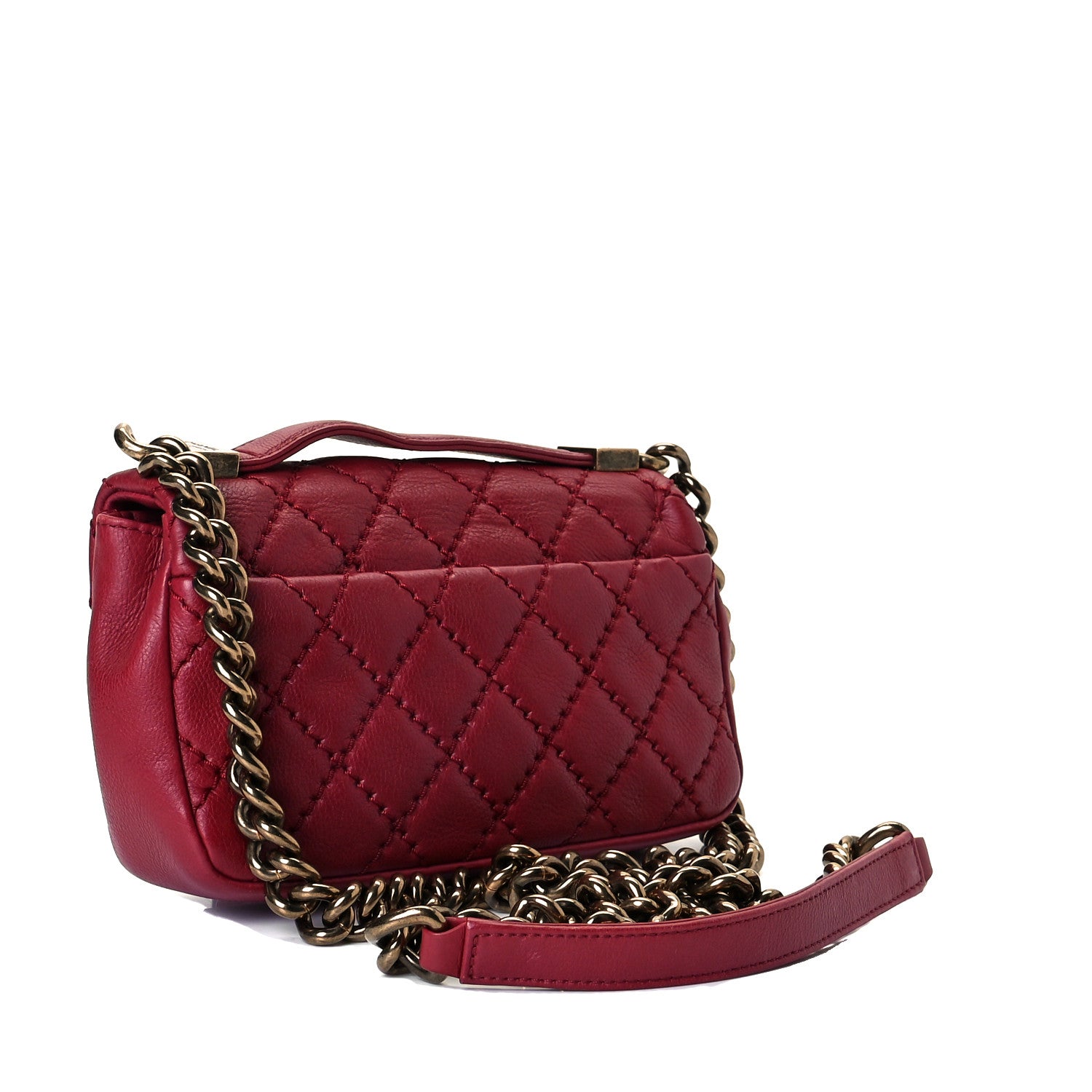 Chanel Calfskin Quilted Mini Urban Day Flap Red 3 of 9