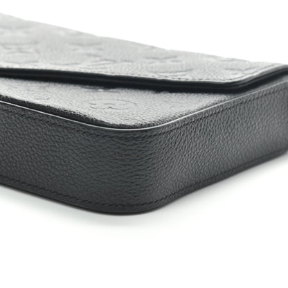 Louis Vuitton Empreinte Pochette Felicie Chain Wallet Black 8 of 8