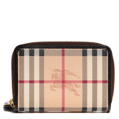Burberry Haymarket Check Ziggy Zip Around Wallet 1 of 8