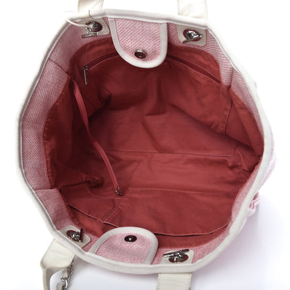 Chanel Canvas Large Deauville Tote Pink 5 of 9