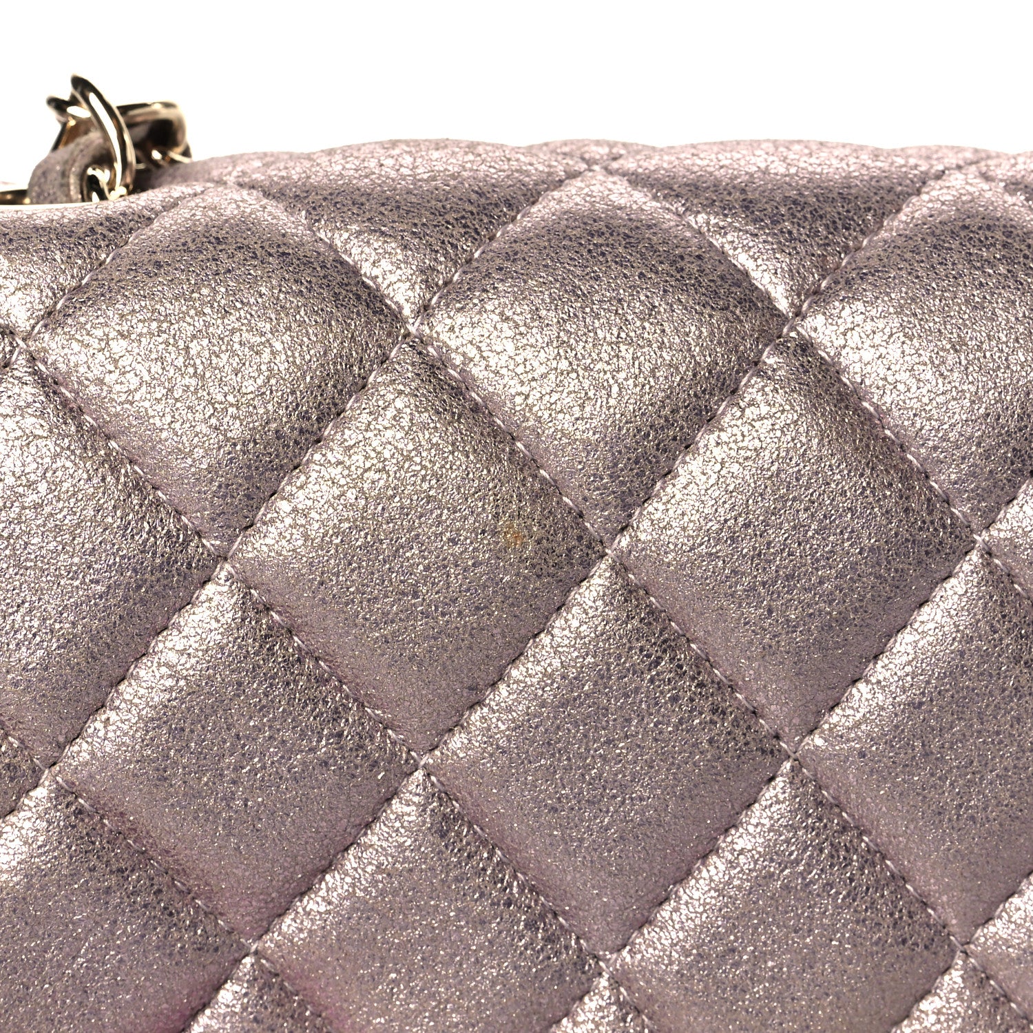 Chanel Iridescent Calfskin Quilted Mini Square Flap Light Pink 13 of 13