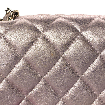 Chanel Iridescent Calfskin Quilted Mini Square Flap Light Pink 13 of 13