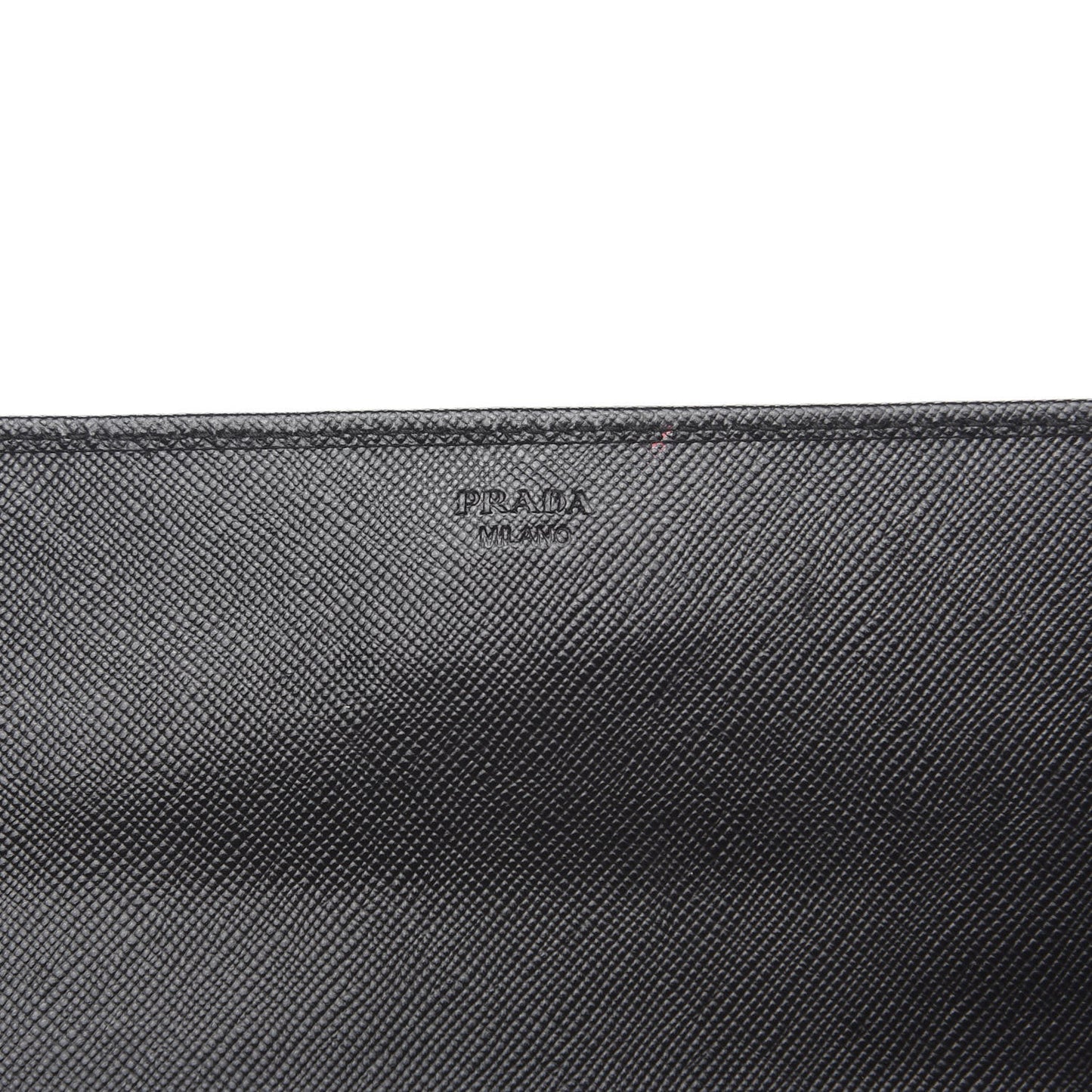 Saffiano Metal Oro Chain Wallet Black